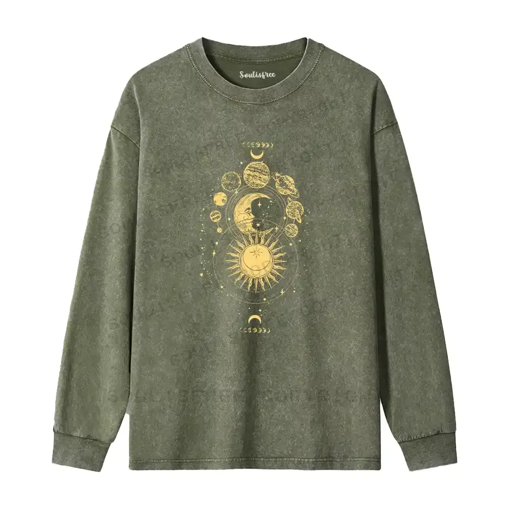 The Golden Cosmos Washed Long Sleeve Shirt