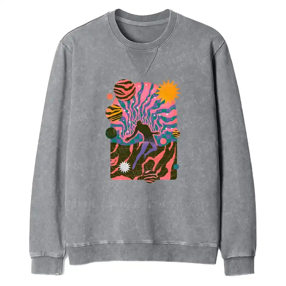 Dystopia Fit Washed Sweatshirt