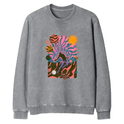 Dystopia Fit Washed Sweatshirt