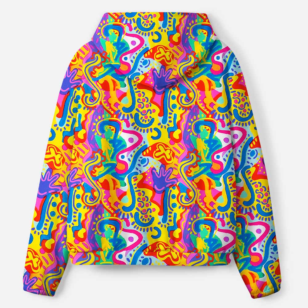 Psychedelic Vibes All-Over Print Hoodie