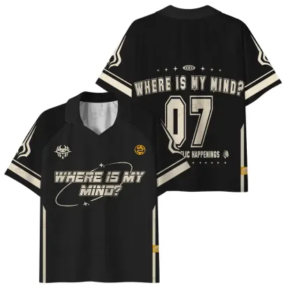 Where Is My Brain 1 Polo Collar Unisex Jersey