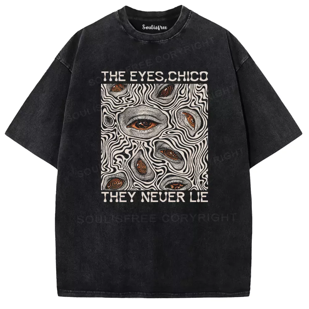Eyes don't lie Washed T-shirt