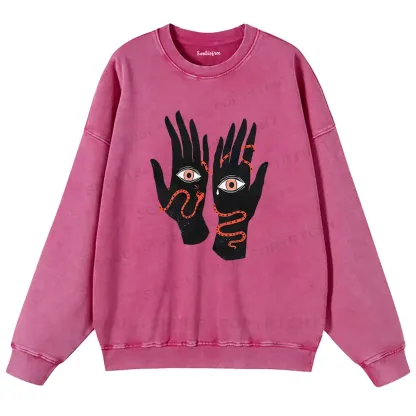 The Eyes Will Not Deceive You Washed Sweatshirts