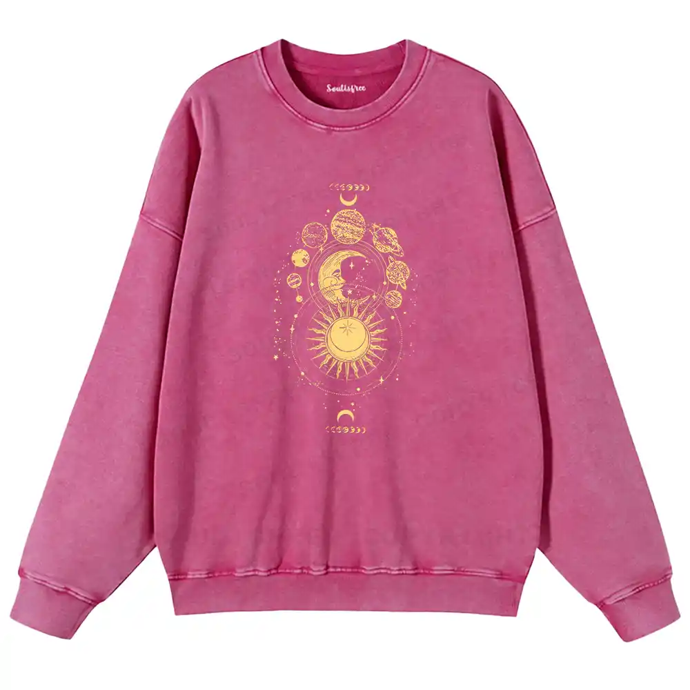The Golden Cosmos Washed Sweatshirts