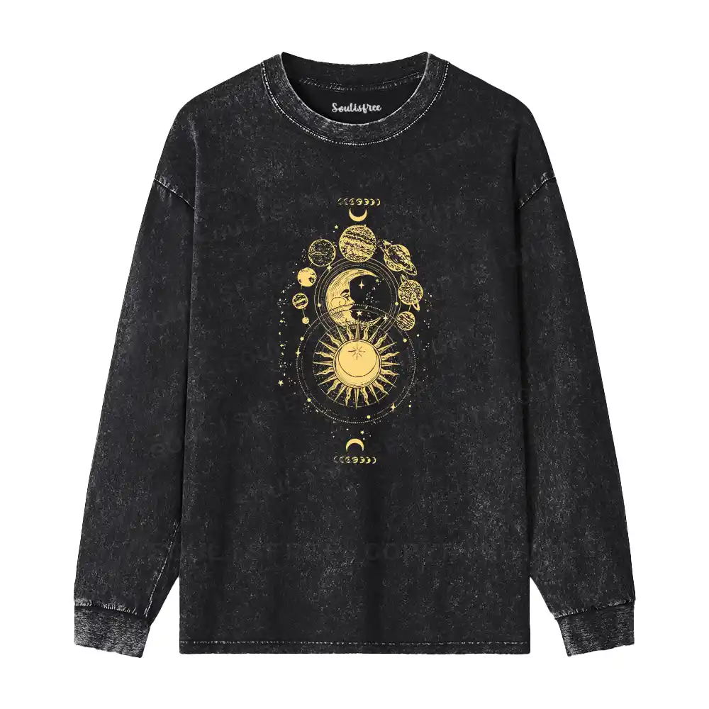The Golden Cosmos Washed Long Sleeve Shirt
