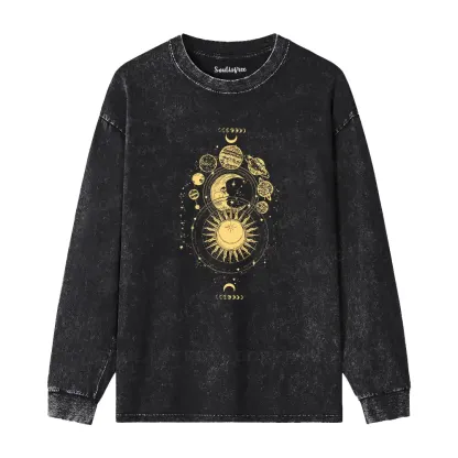 The Golden Cosmos Washed Long Sleeve Shirt