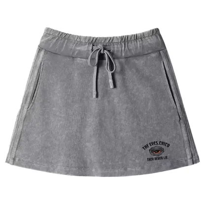 Eyes don't lie Washed A-line Mini Skirt