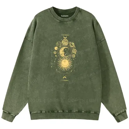 The Golden Cosmos Washed Sweatshirts