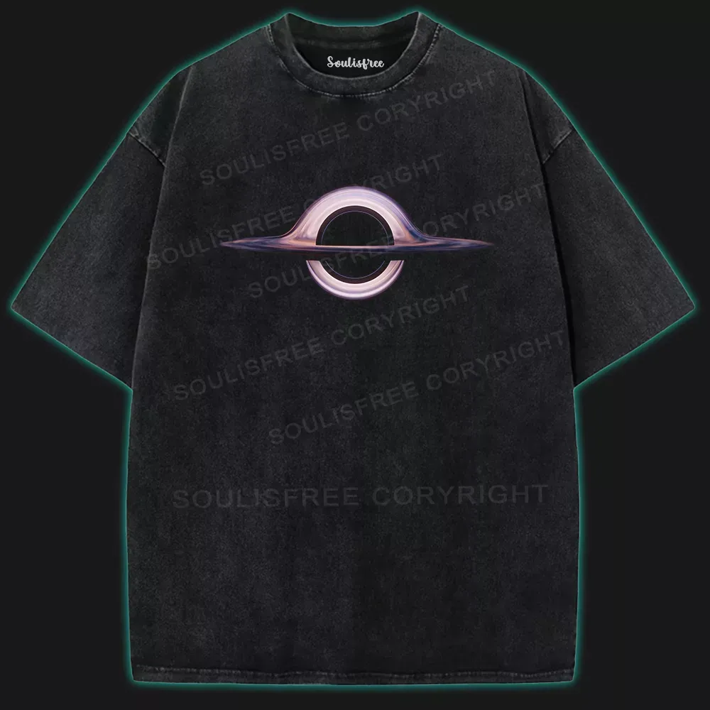 Designed The Nature Of Black Holes Washed Space T-shirt