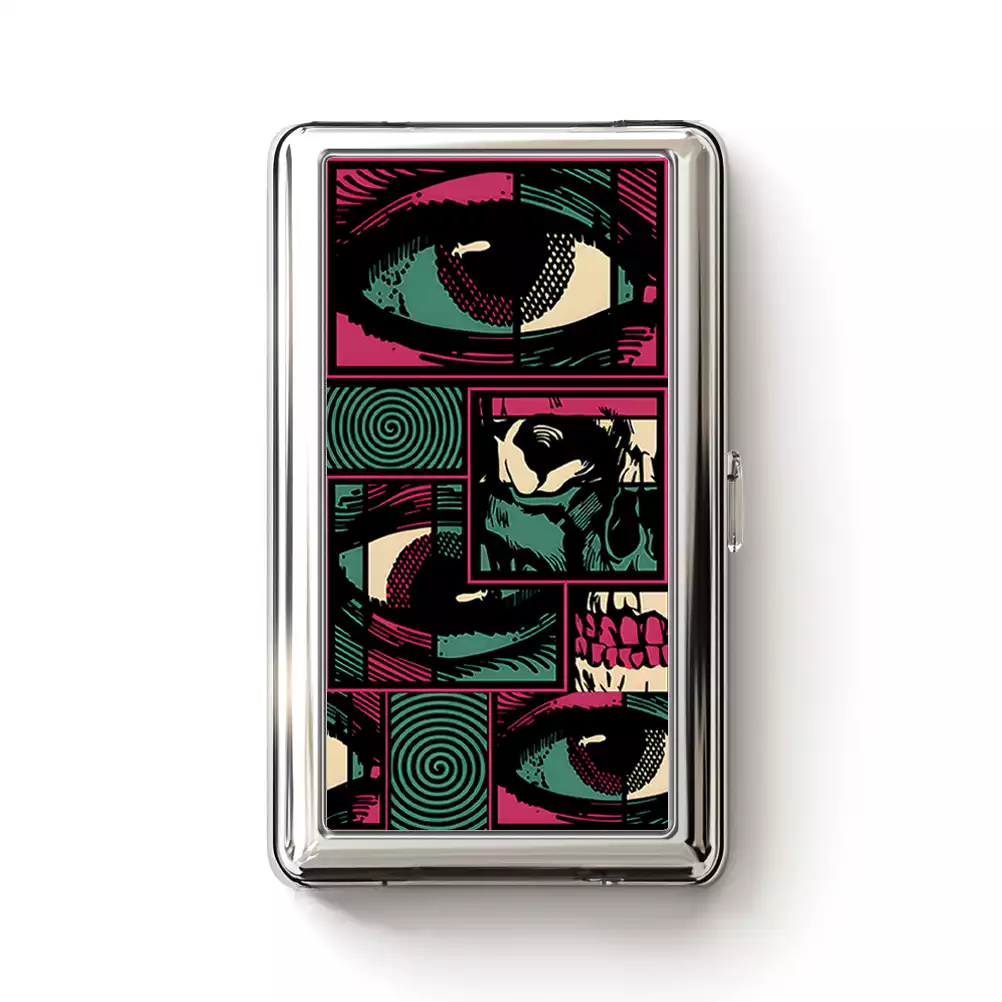 Facial Fragments Cigarette Case