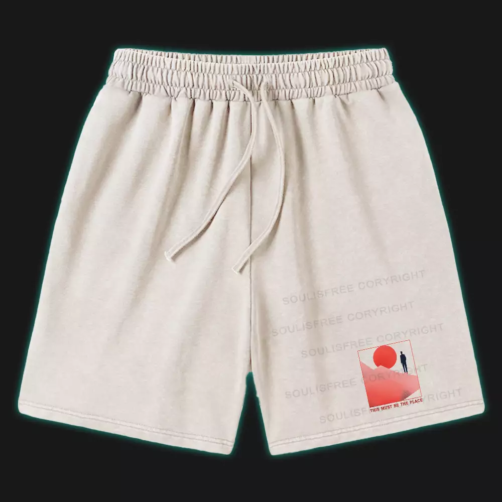  Must Be The Place Washed Shorts