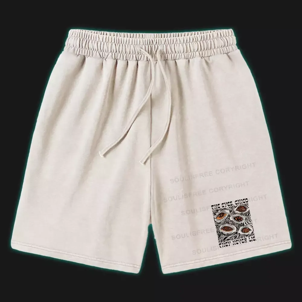 Designed The Eyes Chico . They Never Lie Washed Shorts