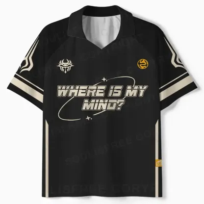 Where Is My Brain 1 Polo Collar Unisex Jersey