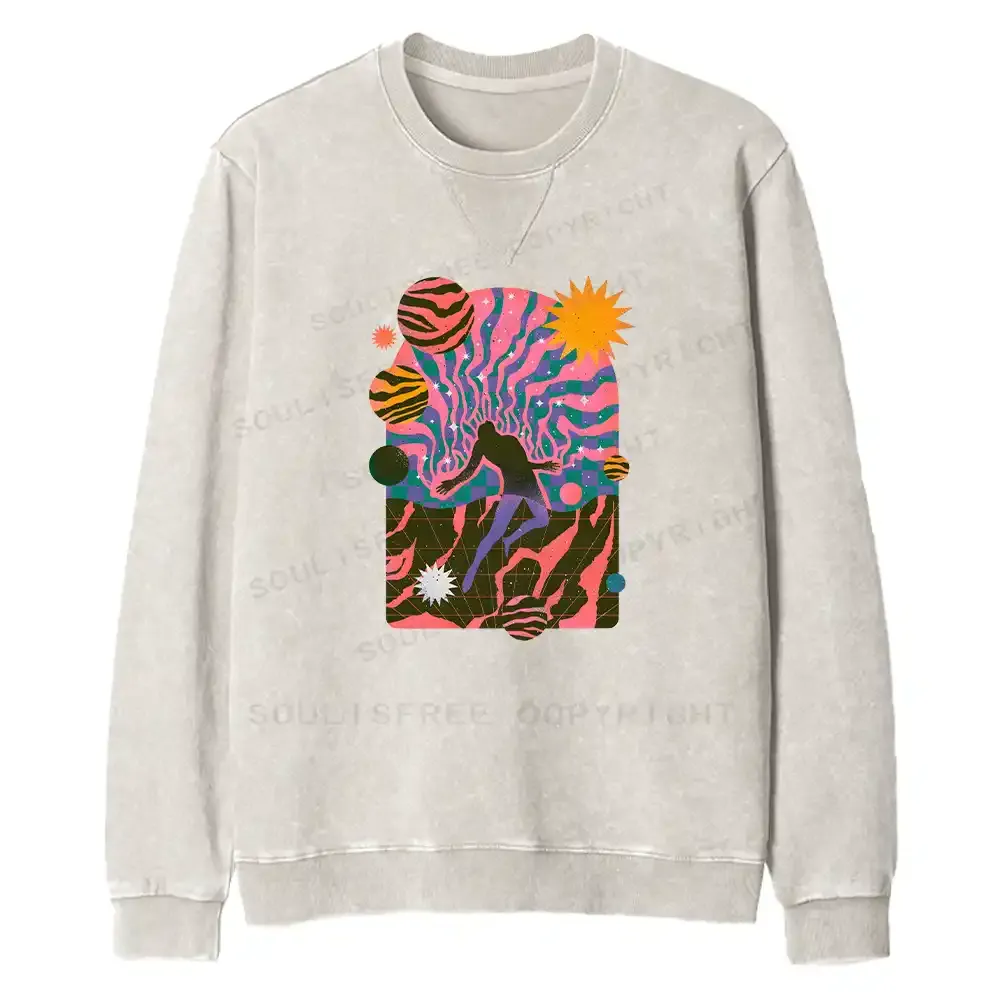 Dystopia Fit Washed Sweatshirt