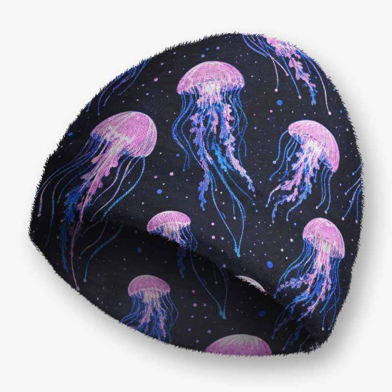 Soulisfree Cosmic Jellyfish Starry Night Fuzzy Beanie