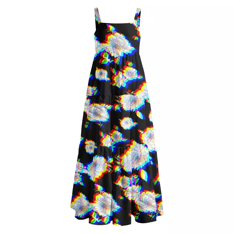 Soulisfree Digital Bloom Boho Maxi Dress