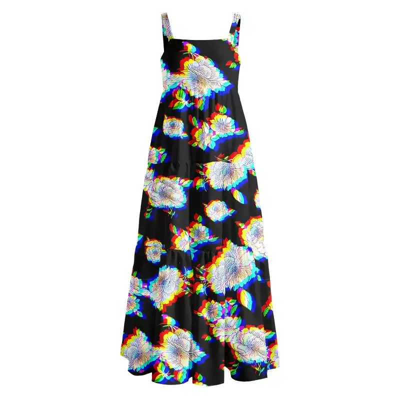 Soulisfree Digital Bloom Boho Maxi Dress