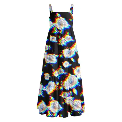 Soulisfree Digital Bloom Boho Maxi Dress