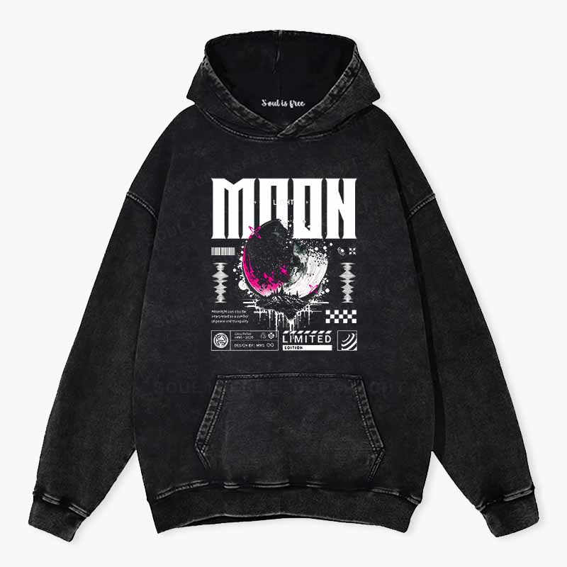 Soulisfree Limited Edition Moon  Washed Hoodie