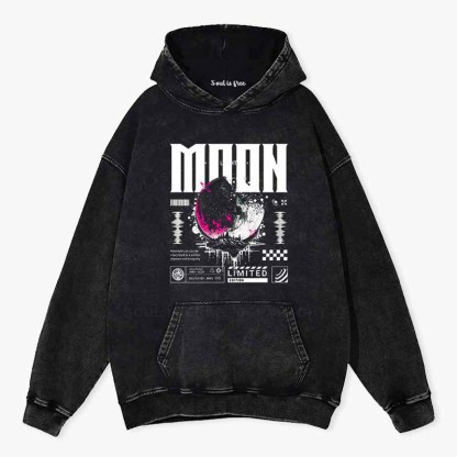 Soulisfree Limited Edition Moon  Washed Hoodie