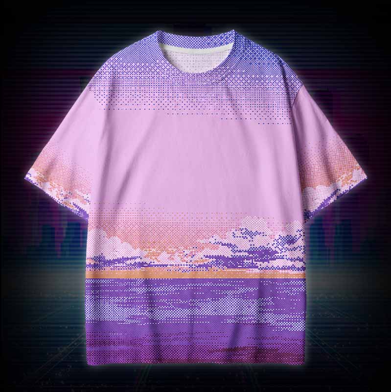 Soulisfree DIGITAL TWILIGHT  Cotton Tee