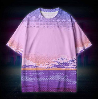 Soulisfree DIGITAL TWILIGHT  Cotton Tee