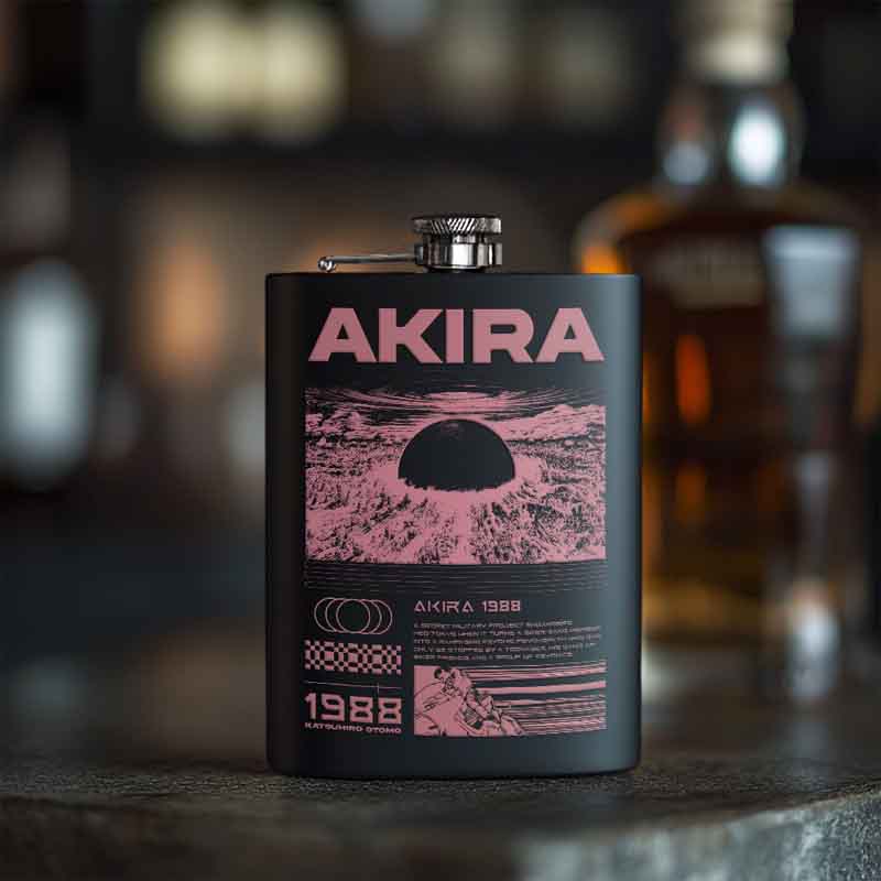 Soulisfree Akira 1988 Planet Destruction Hip Flask