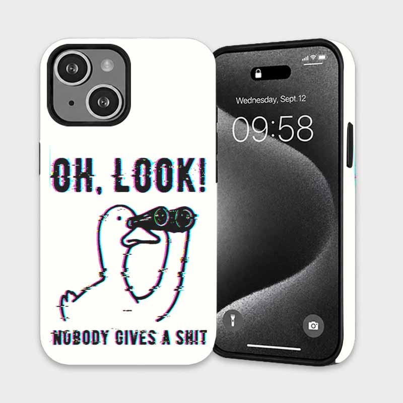 Soulisfree OH, LOOK! NUBODY GIVES A SHIT Matte Phone Case