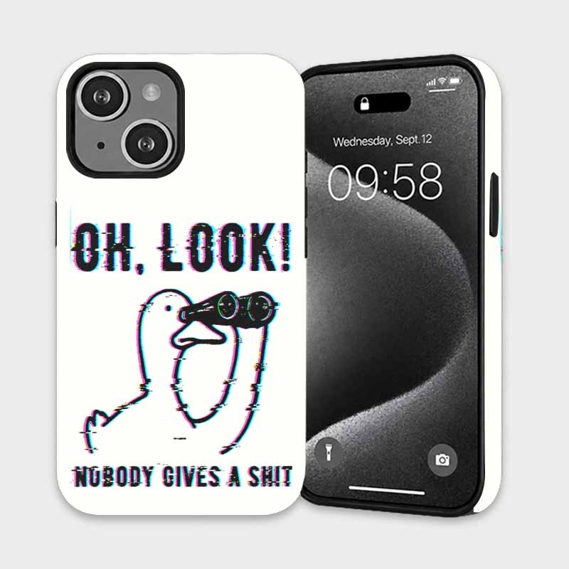 Soulisfree OH, LOOK! NUBODY GIVES A SHIT Matte Phone Case