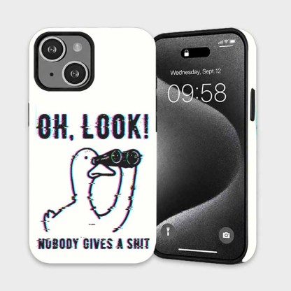 Soulisfree OH, LOOK! NUBODY GIVES A SHIT Matte Phone Case