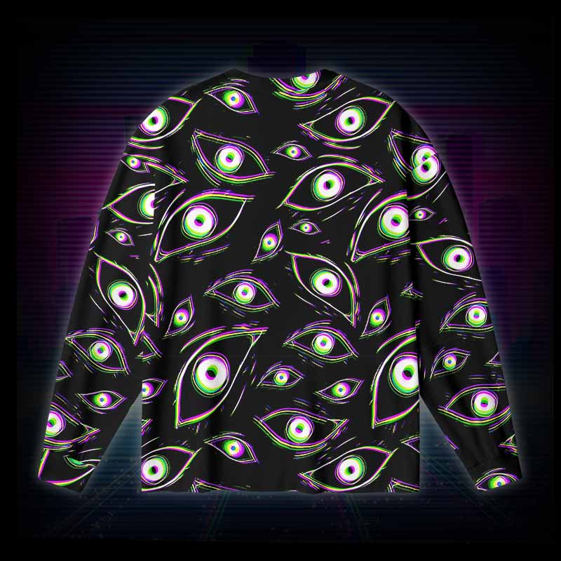 Soulisfree Glitch Vision Long Sleeve Cotton Tee