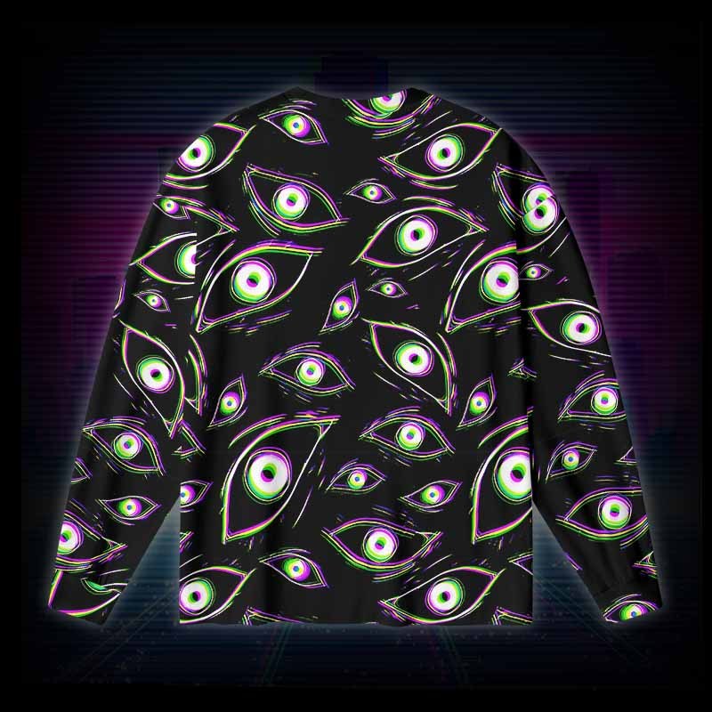 Soulisfree Glitch Vision Long Sleeve Cotton Tee