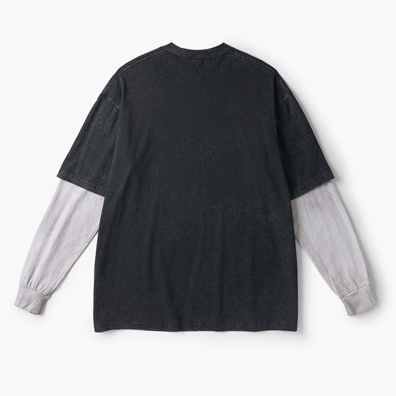 Soulisfree  Cyberpunk Mechanical Hand Layered Long Sleeve Tee