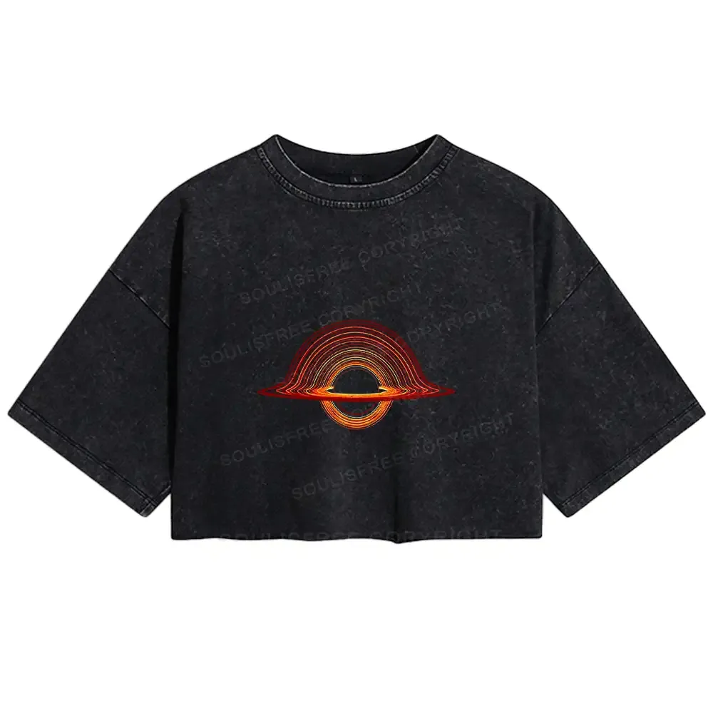 Designed Planet Aperture Washed Crop T-shirt