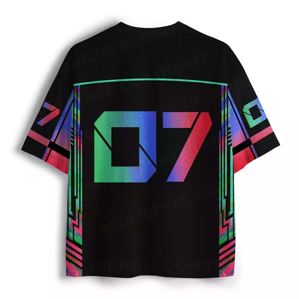 Cyber Dimensional Psychedelic Mesh Jersey