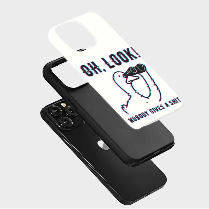 Soulisfree OH, LOOK! NUBODY GIVES A SHIT Matte Phone Case