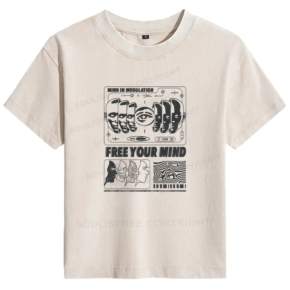 Free Your Mind Basic Washed T-shirt