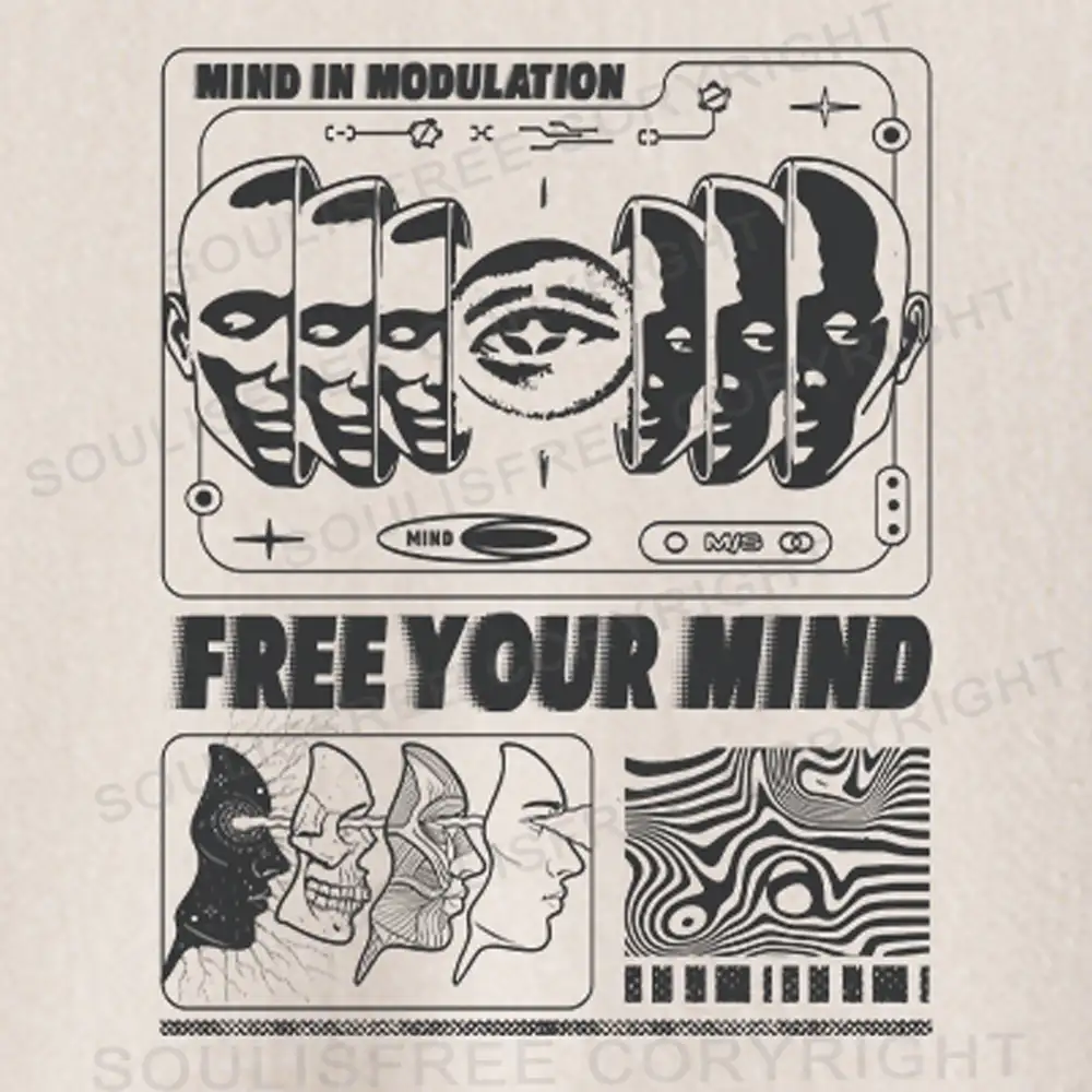 Free Your Mind Washed Crop T-shirt