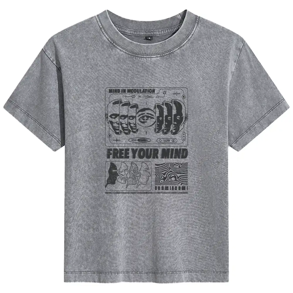 Free Your Mind Basic Washed T-shirt