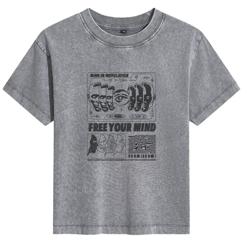 Free Your Mind Basic Washed T-shirt