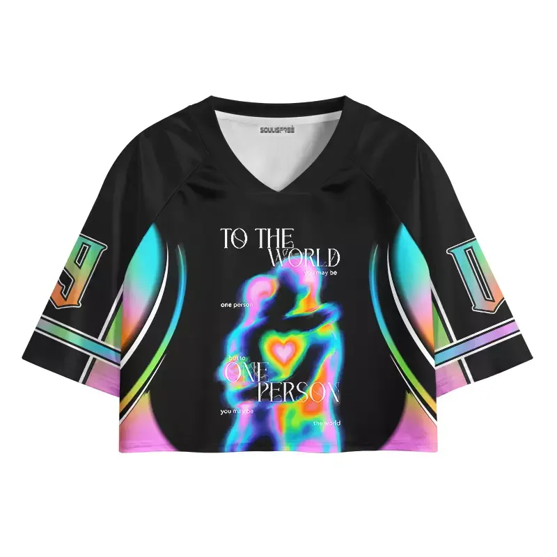 Designed Soulisfree You Are My World Cropped Jersey
