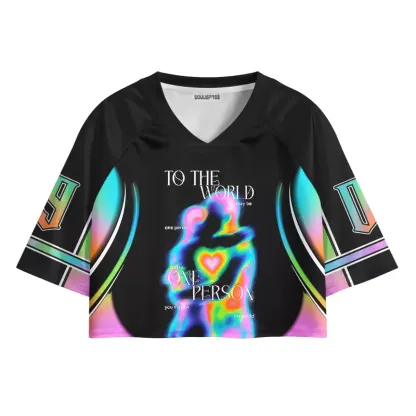 Soulisfree You Are My World Cropped Jersey