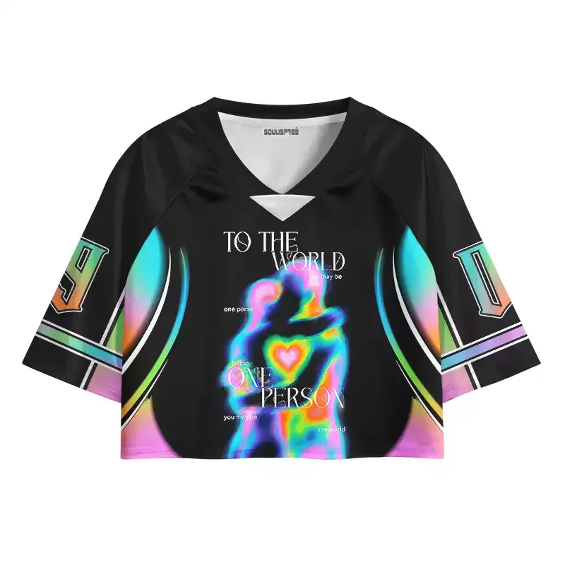 Designed Soulisfree You Are My World Cropped Jersey