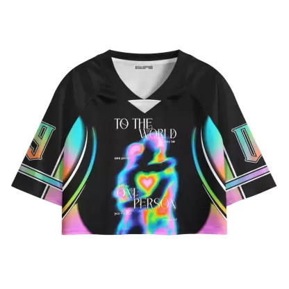 Soulisfree You Are My World Cropped Jersey