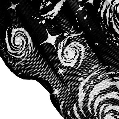 Soulisfree Galactic Swirl: A Cosmic Journey Sheer Mesh Cover Up