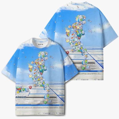Soulisfree DIGITAL SELF ECO‑PERF Graphic Tee