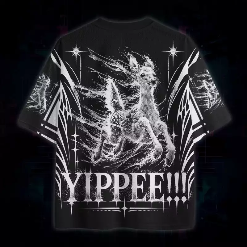 Soulisfree Yippee Glitch Deer Mesh Jersey
