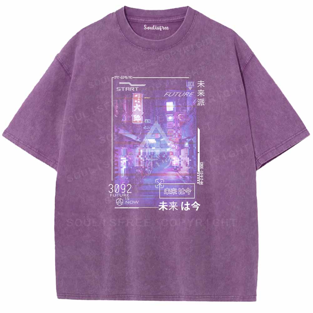 Soulisfree FUTURE IS NOW Washed Tee