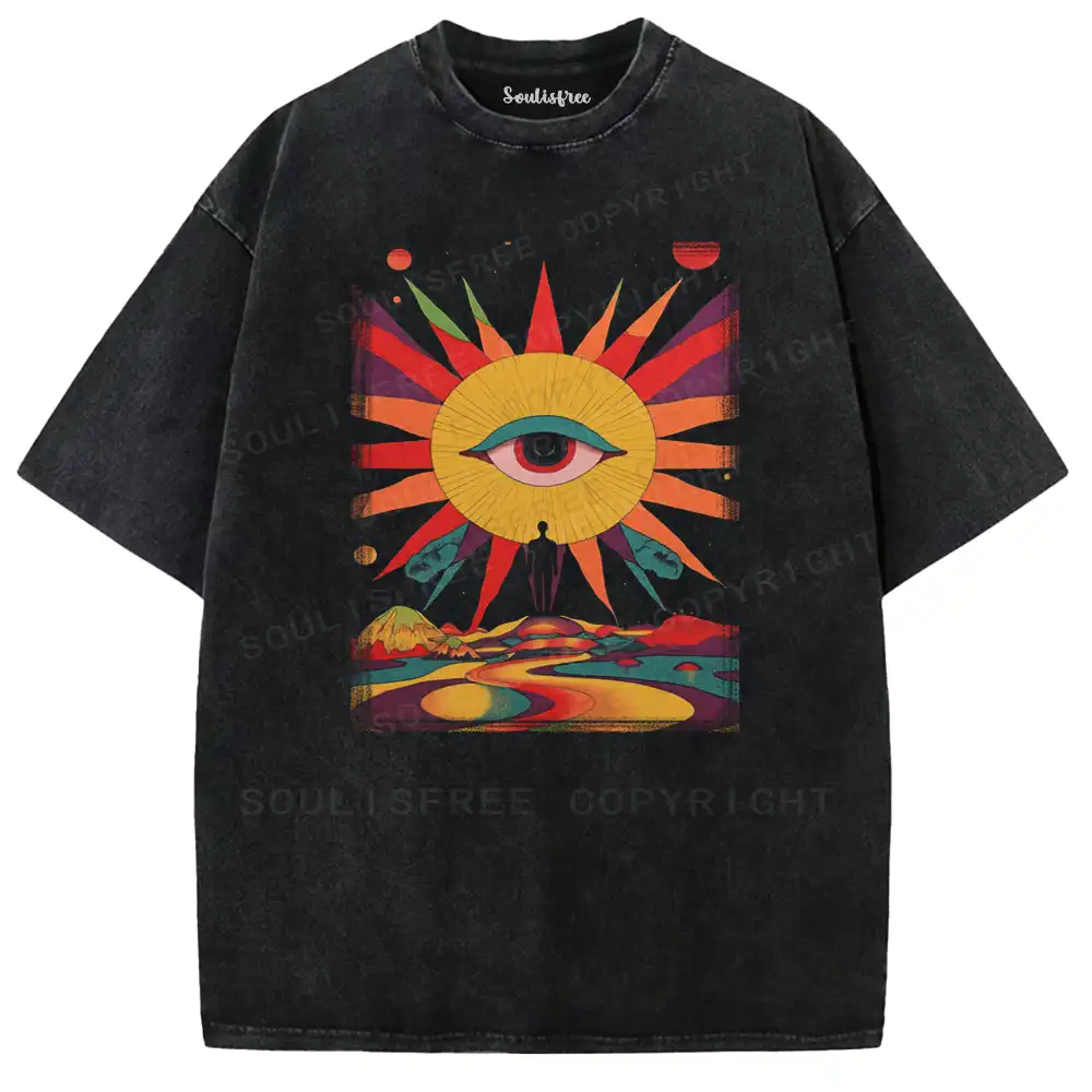 Mystic Sun-Eye Washed T-shirt