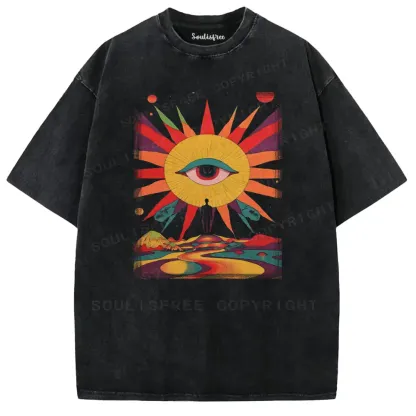 Mystic Sun-Eye Washed T-shirt